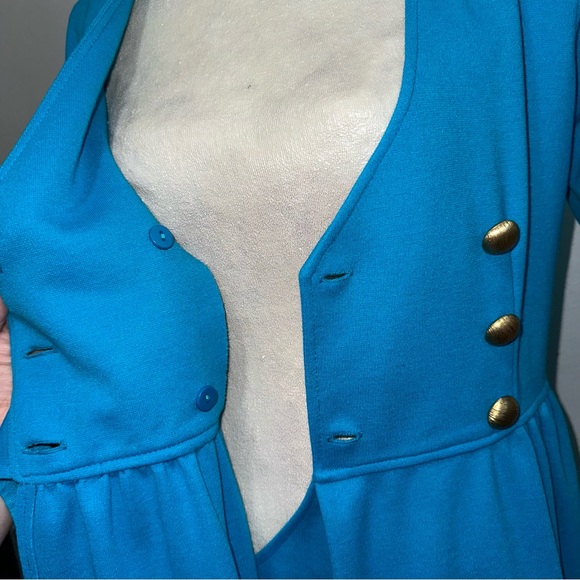 Vintage Faux Wrap Belted Dress - Picture 4 of 10